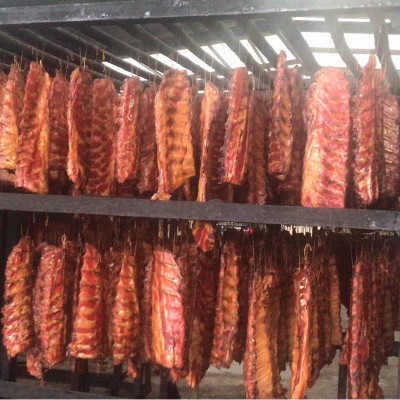厂家批发免切腊排骨湖南农家柴火烟熏土猪排骨腊肉批发咸肉腊排骨图3