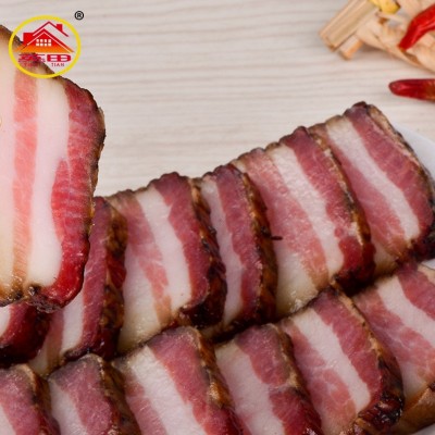 厂家直供散装柴火烟熏五花腊肉 农家土猪腊五花肉 湖南特产批发图2
