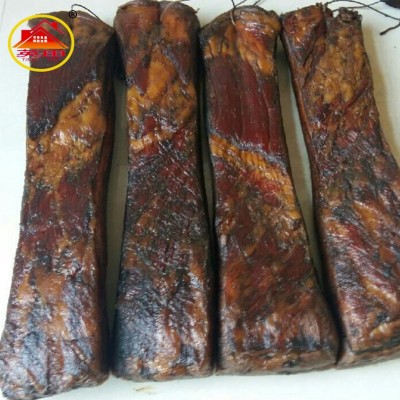 厂家直供散装柴火烟熏五花腊肉 农家土猪腊五花肉 湖南特产批发图3