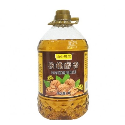 山中贝尔核桃醇香4L核桃菜籽油食用植物调和油工厂直发图5