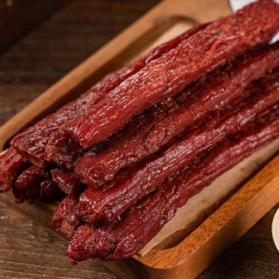 八成风干牛肉干厂家直销内蒙古黄牛肉真空健身零食苏日泰牛肉干图2