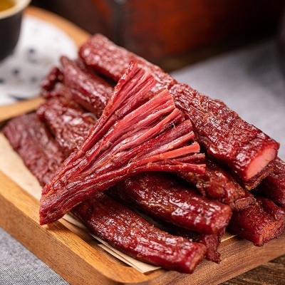 八成风干牛肉干厂家直销内蒙古黄牛肉真空健身零食苏日泰牛肉干图3
