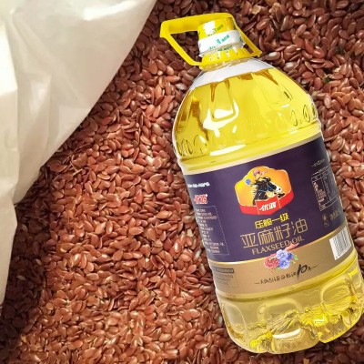 优鸿牌一级亚麻籽油5升装老人小孩孕妇都可食用清淡健康食用油图3