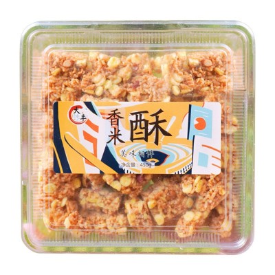 大纯丰香米酥450g盒装大丰食品米花糖纯手工老式玉米零食20盒/箱图1