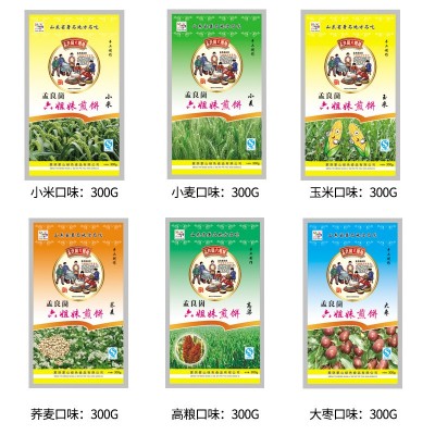 【六姐妹】山东沂蒙孟良崮六姐妹临沂手工粗粮软煎饼300克6袋礼盒图4
