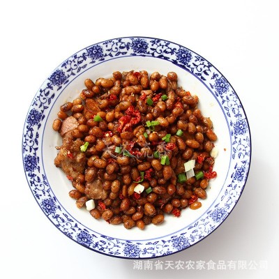 厂家批发湖南腊八豆 酒店特色菜半成品菜霉豆子 酱豆子散装水豆豉图5