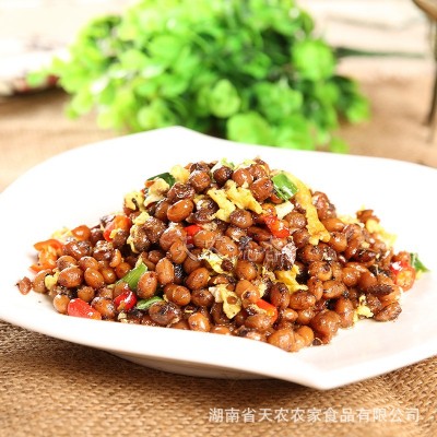 厂家批发湖南腊八豆 酒店特色菜半成品菜霉豆子 酱豆子散装水豆豉图3
