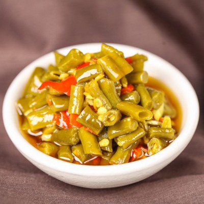 [田野故事]酸辣酸豆角即食下饭菜酸辣拌面酱湖南特产豇豆酱菜咸菜图4