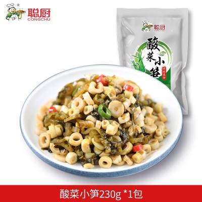 聪厨竹笋酸菜小笋230g下饭菜无辣外婆菜嫩笋尖半成品菜快手菜咸菜图6