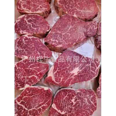 批发澳洲558纯血安格斯牛柳 谷饲300天M5+ 菲力牛排 雪花牛肉图1