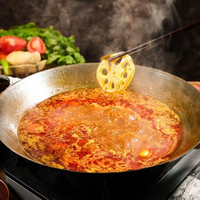重庆燕周豆豉火锅底料150g麻辣红油贵州特色地摊火锅辣椒调味品图3