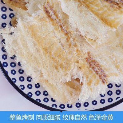 海边人碳烤鳕鱼片小包装烤鱼片批发整箱青岛特产海鲜低脂即 食零食图4