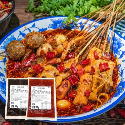 香辣冒菜底料干拌冒菜小吃调料关东煮底料汤料火锅麻辣烫调料批发图5
