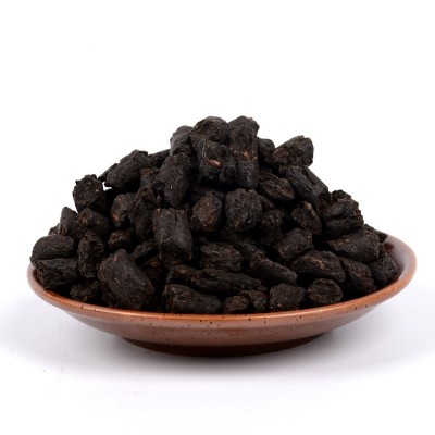 批发云南普洱茶散装茶化石碎银子糯香茶化石熟茶500g图5