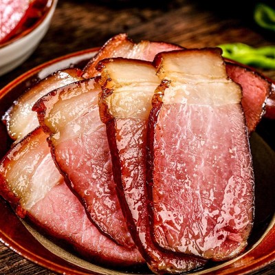 正宗四川烟熏后腿腊肉500g定制农家自制柴火熏腊肉可贴牌 加工定制图1