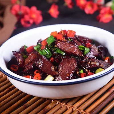 腊牛肉湖南特产农家自制烟熏腊味腌制腊肉瘦肉黄牛肉干500g熏肉图3