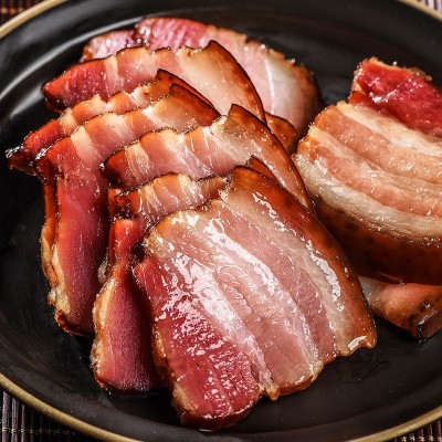 湖南切片瘦腊肉免切版柴火烟熏湘西腊肉后腿腊肉正宗手工土猪腊肉图2