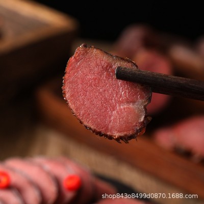 四川特产腊肉农家柴火烟熏腊猪舌口条批发500g装熏肉图4