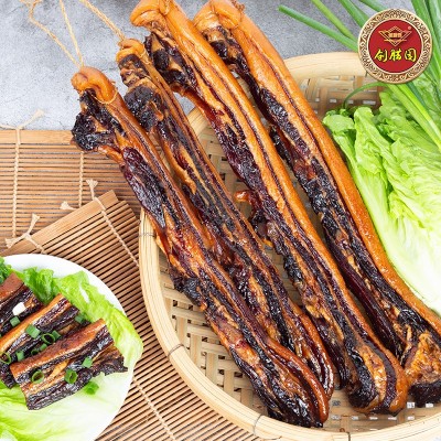 创腊园广式广东中山黄圃广式无皮腊肉10斤散装五花肠肉类腊肉批发图2