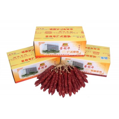 广式中山荣利华猪肉肠10斤装二八腊肠肉类广式香肠腊肉食品熟食批图6