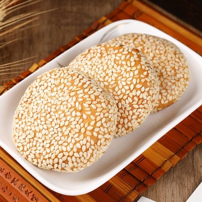 苏州特产松子枣泥麻饼传统手工工艺糕点休闲零食精美包装5 00克/盒图4