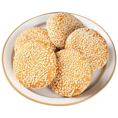 苏州特产松子枣泥麻饼传统手工工艺糕点休闲零食精美包装5 00克/盒图5
