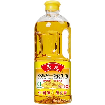 官方直营鲁花5S物理压榨一级花生油1L家用煎炒炸食用植物 粮油正品图2