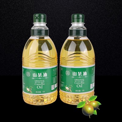 山茶初榨纯正茶籽油1L升两瓶装物理压榨一级食用油团购礼盒批发图3
