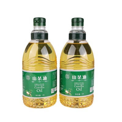 山茶初榨纯正茶籽油1L升两瓶装物理压榨一级食用油团购礼盒批发图4