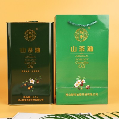 山茶油礼盒装山茶油低温冷榨食用油基础油团购节日送礼厂家批发图2
