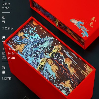 茶饼包装盒空礼盒普洱福鼎白茶饼精美中国风复古单饼双饼通用高档图4