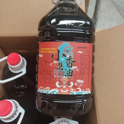 纯芝麻油小磨香油5L大桶包装餐饮驻马店小麻油饭店商用10斤纯香油图3