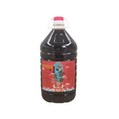 纯芝麻油小磨香油5L大桶包装餐饮驻马店小麻油饭店商用10斤纯香油图5