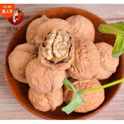 纸皮核桃新货无漂白108g薄皮核桃散装批发中果原味简装休闲食品图2