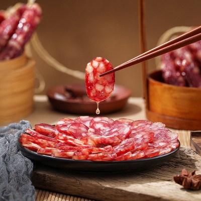 广式腊肠500克彩袋真空包装纯肉精制送礼优选广东特产传统工艺图3