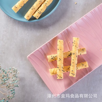 【源头厂商】黑芝麻蛋卷 微商直发 儿童休闲口水零食 独立袋装图2