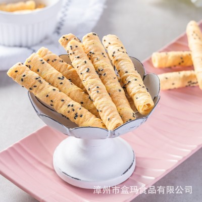 【源头厂商】黑芝麻蛋卷 微商直发 儿童休闲口水零食 独立袋装图4