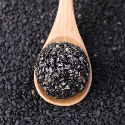 黑芝麻丸九蒸九晒芝麻球批发500g 养生丸零食独立结婚喜糖芝麻团图3