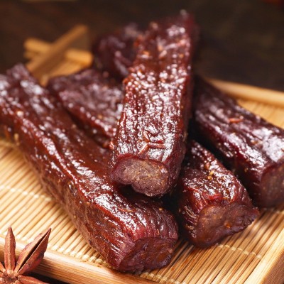 蒙皓缘风干牛肉干内蒙古特产批发真牛肉八成干手撕牛肉干真 空即食图3