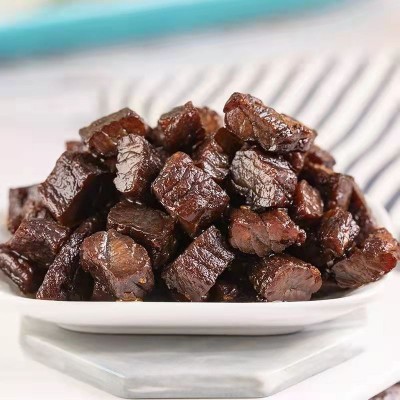 蒙皓缘现烤牛肉干内蒙古特产贴牌定制加工小碎粒风干牛肉干零食图6