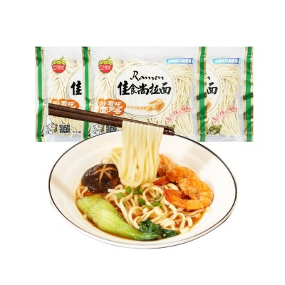 三个樱桃佳食尚拉面重庆火锅餐饮面馆宽条半干生鲜面条整箱批发图4