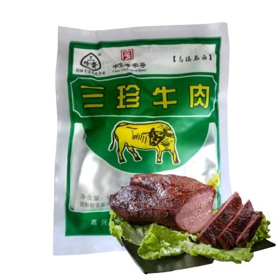 三珍斋牛肉批发100g厂家直销牛肉零食真空酱牛肉即食冷吃卤味熟食图5