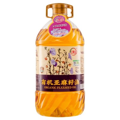 新疆红果实有机亚麻籽油5升物理冷榨食用植物油图4