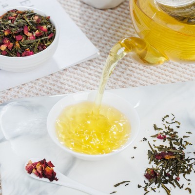 日式樱花煎茶调味绿茶冲调茶包日料餐饮用茶玫瑰花冷泡茶花果茶图4