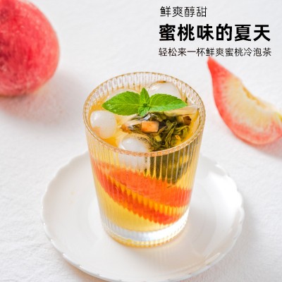 花茶蜜桃白桃乌龙茶散装冷泡水果茶餐饮酒店商用花果茶茶包批发图4
