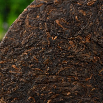 云南普洱茶饼班章500年树龄纯料熟普357g原产地厂家直供现货批发图2