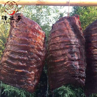 老腊肉四川烟熏土猪肉腊肠香肠咸肉腊排骨商用批发厂家一件代发图3