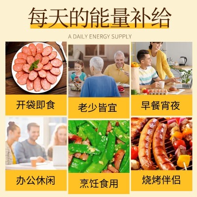 220克哈尔滨红肠果木炭烤东北香肠批发腊肠熟食肉类零食烤肠商用图2