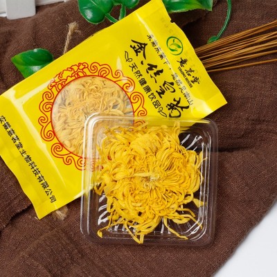 金丝皇菊新花一朵一杯金丝菊婺源徽州大皇菊花茶袋装礼盒支持代发图2