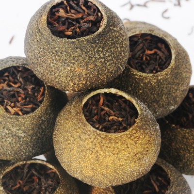 新会晒香小青柑 茶云南普洱茶熟茶天马小青柑茶送礼晒香小青柑图3